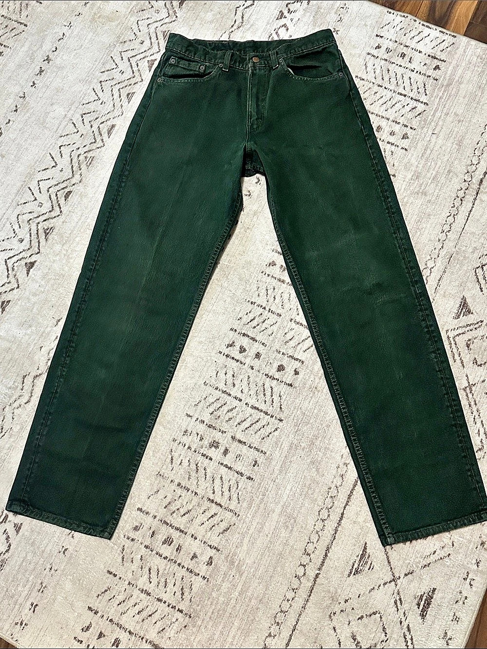Vintage (1993) Men’s Levi's 554 Olive Green Jeans USA Made 32x34